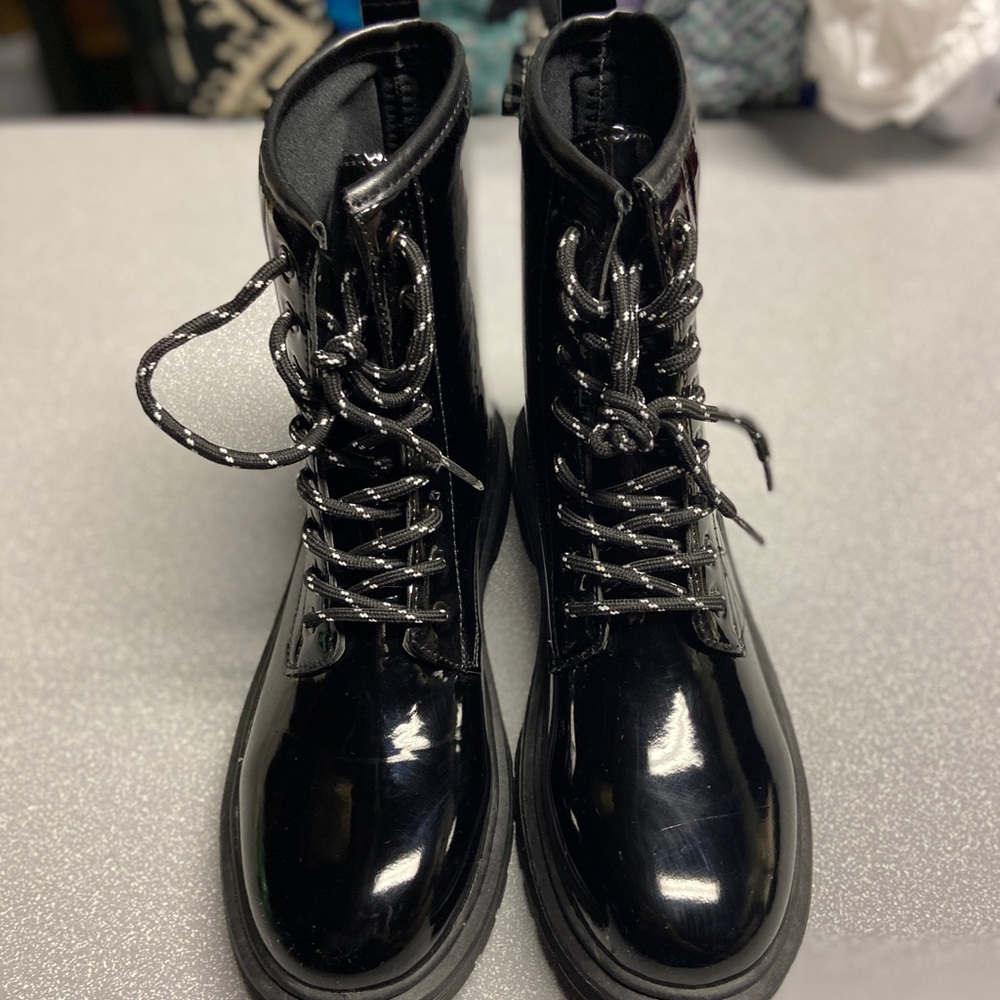 Black Patent Boots